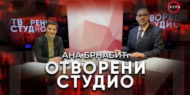 „Otvoreni studio“: Ana Brnabić o političkoj odgovornosti, radu parlamenta i izazovima institucija